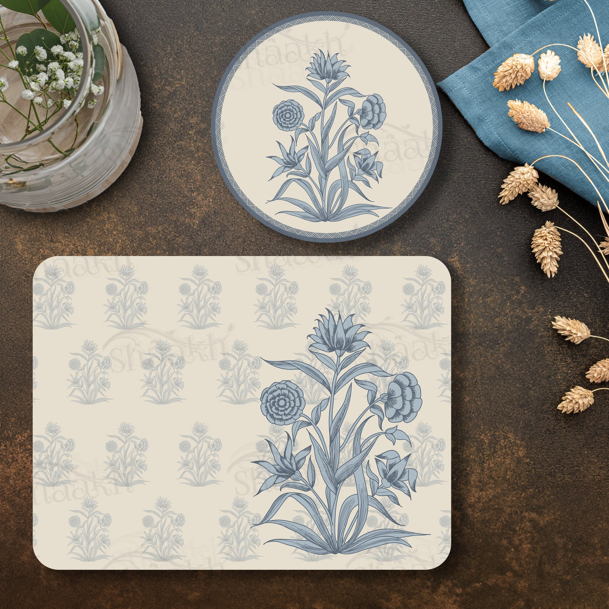 Firdaus Coordinated Set — coordinated dining set by Shaakh, handcrafted in India