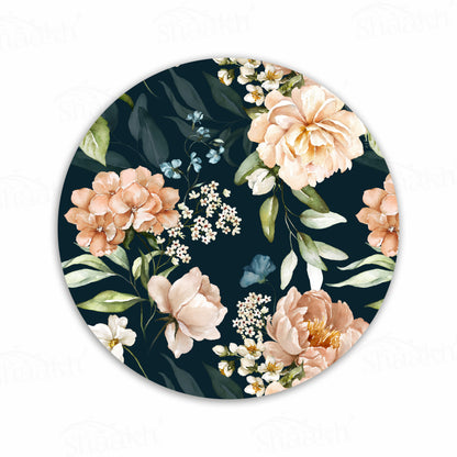 Midnight Blossoms Trivets | CST 074 (Set of 2)