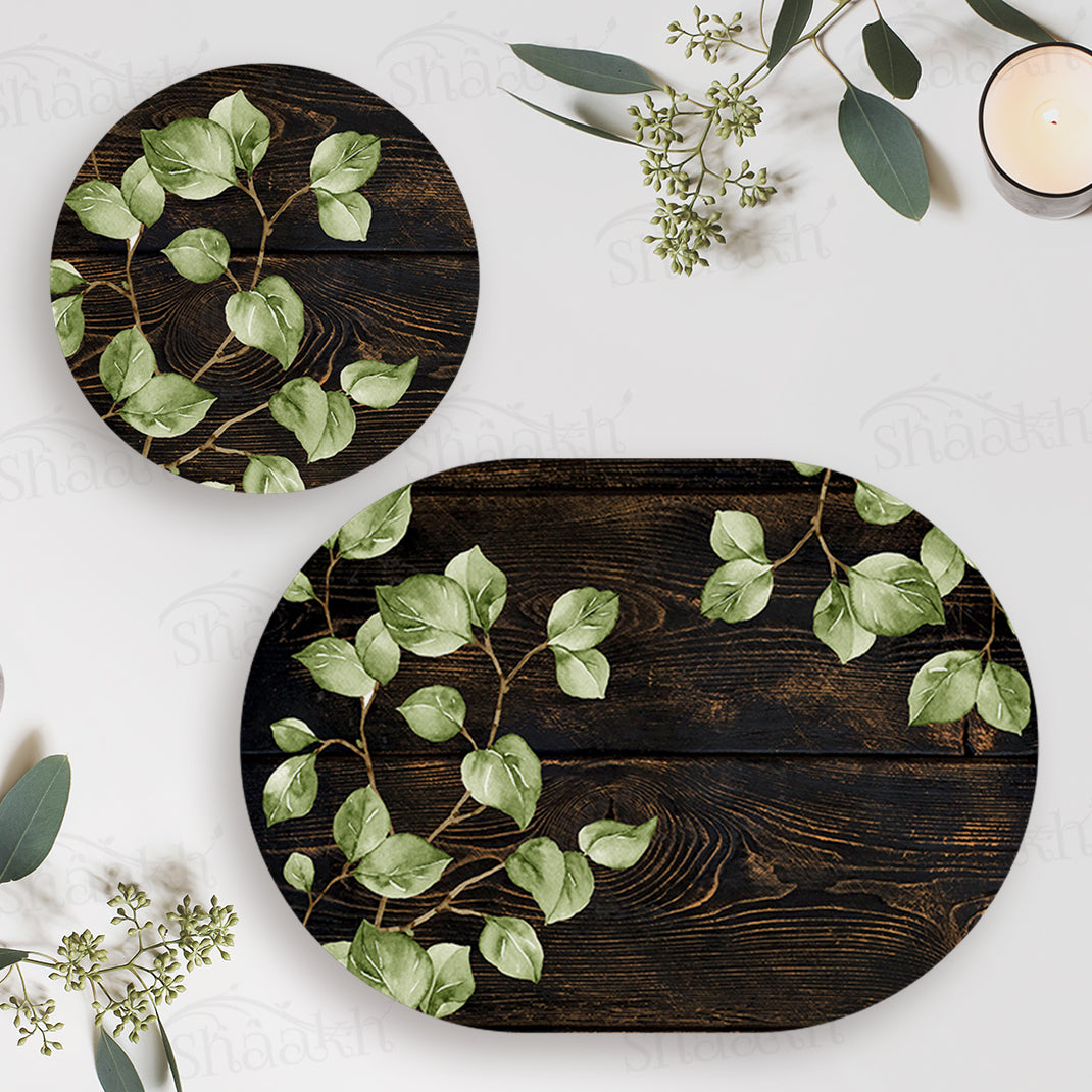 Nature Inspired Coordinated Set | TWC 038 (8 Mats, 4 Trivets)