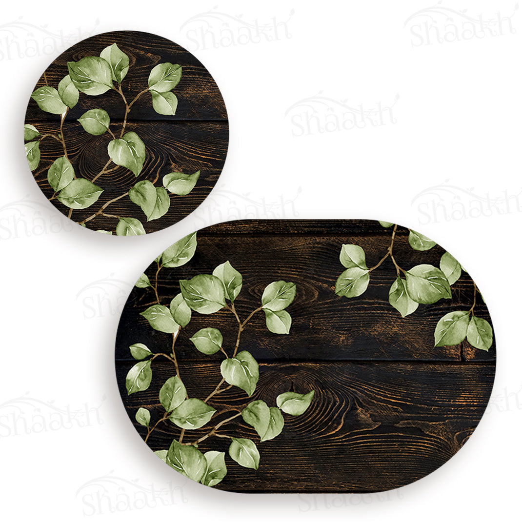 Nature Inspired Coordinated Set | TWC 038 (8 Mats, 4 Trivets)