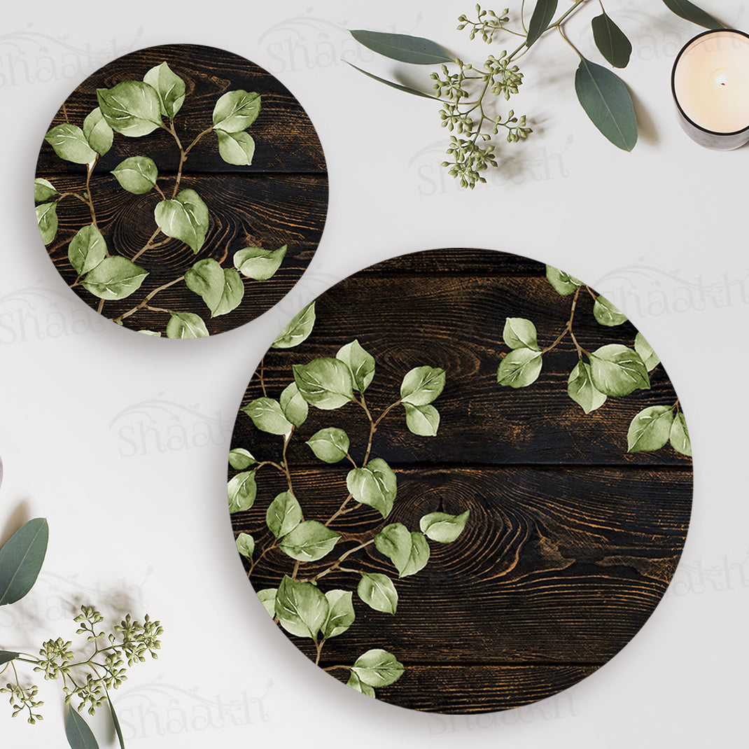 Nature Inspired Coordinated Set | TWC 038 (8 Mats, 4 Trivets)