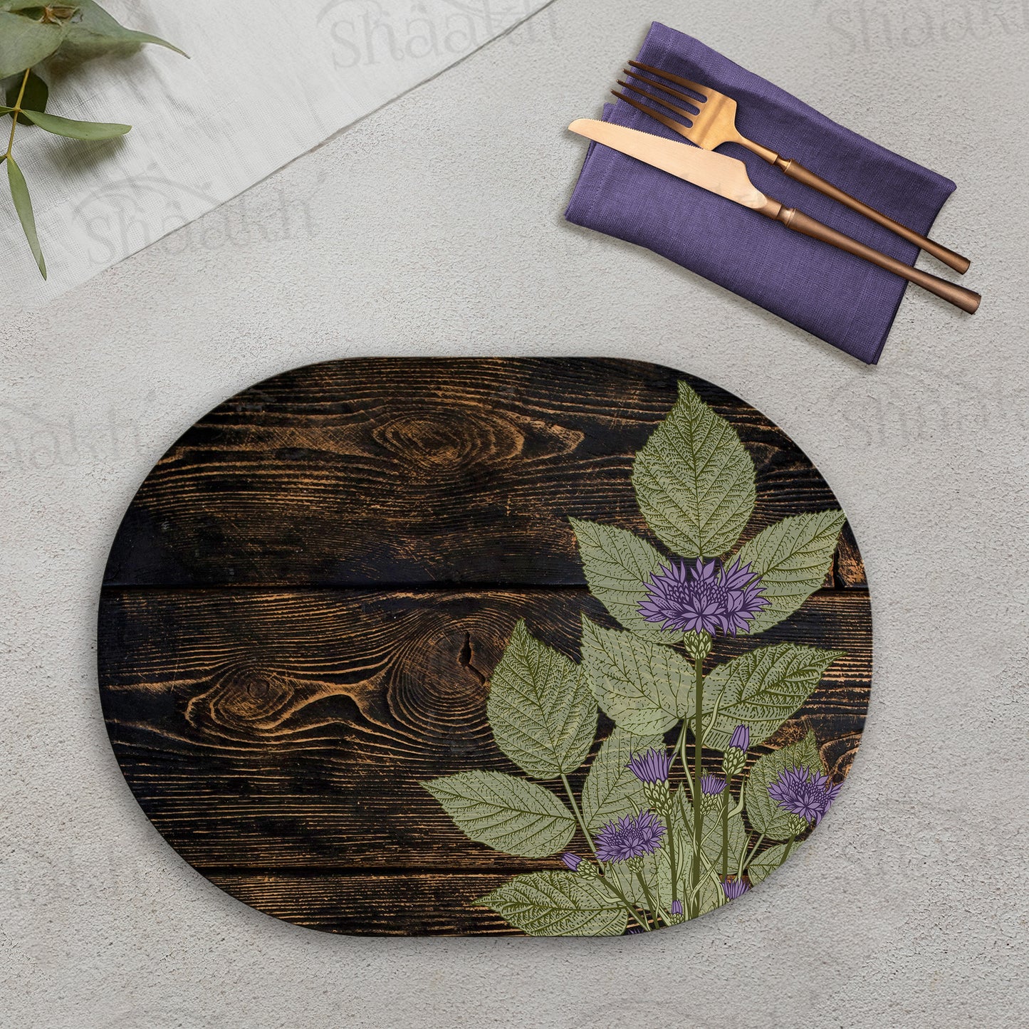 Violet Stem Tablemats | TM 118