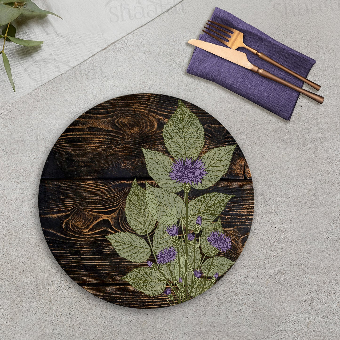 Violet Stem Tablemats | TM 118