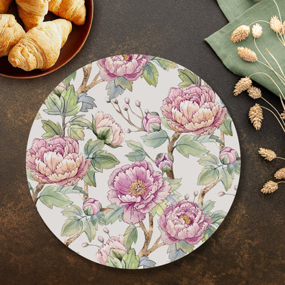 Oriental Peonies Tablemats — table mat set by Shaakh, handcrafted in India