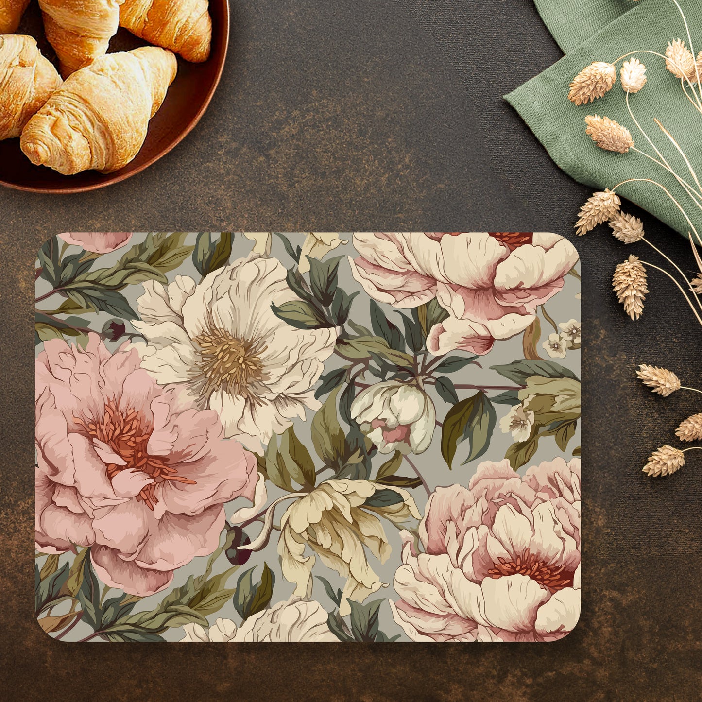 Peonies Elegance Tablemats | TM 107 (Set of 2)