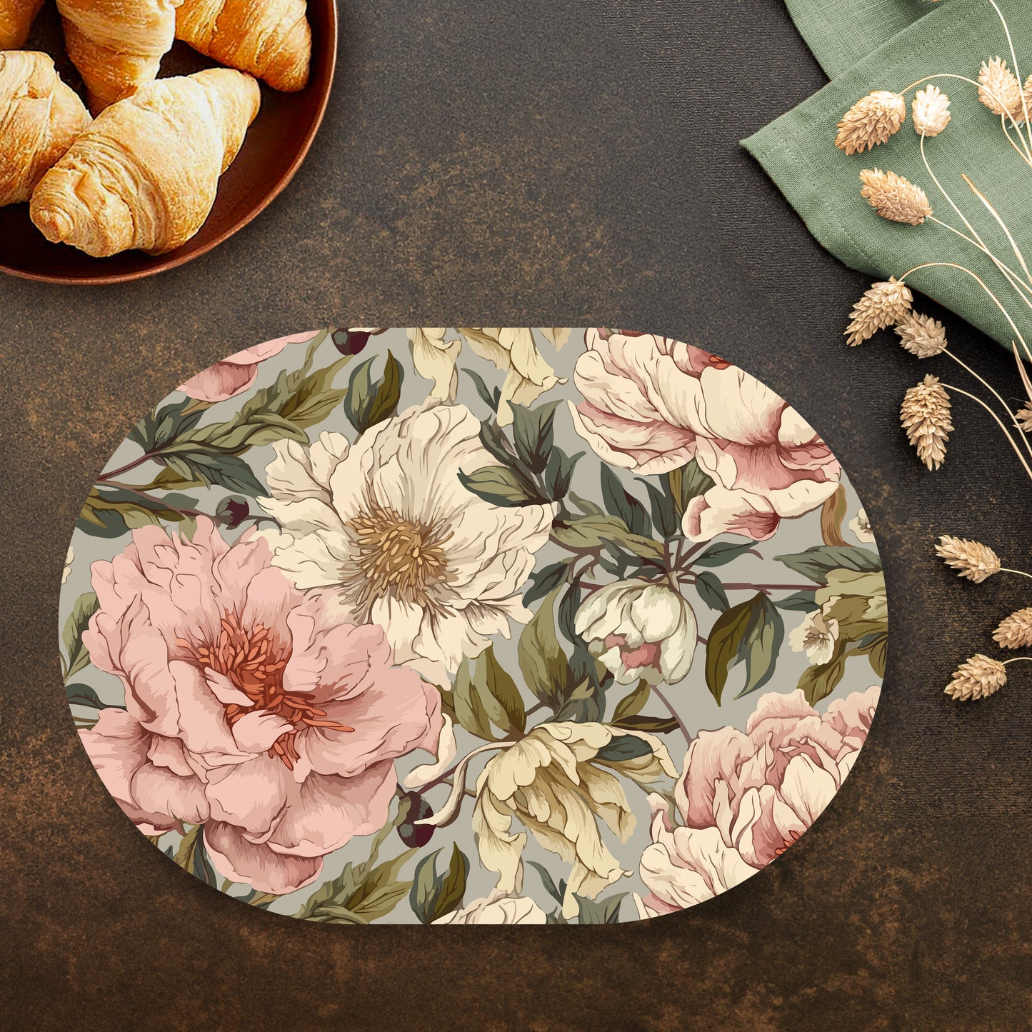 Peonies Elegance Tablemats | TM 107 (Set of 2)