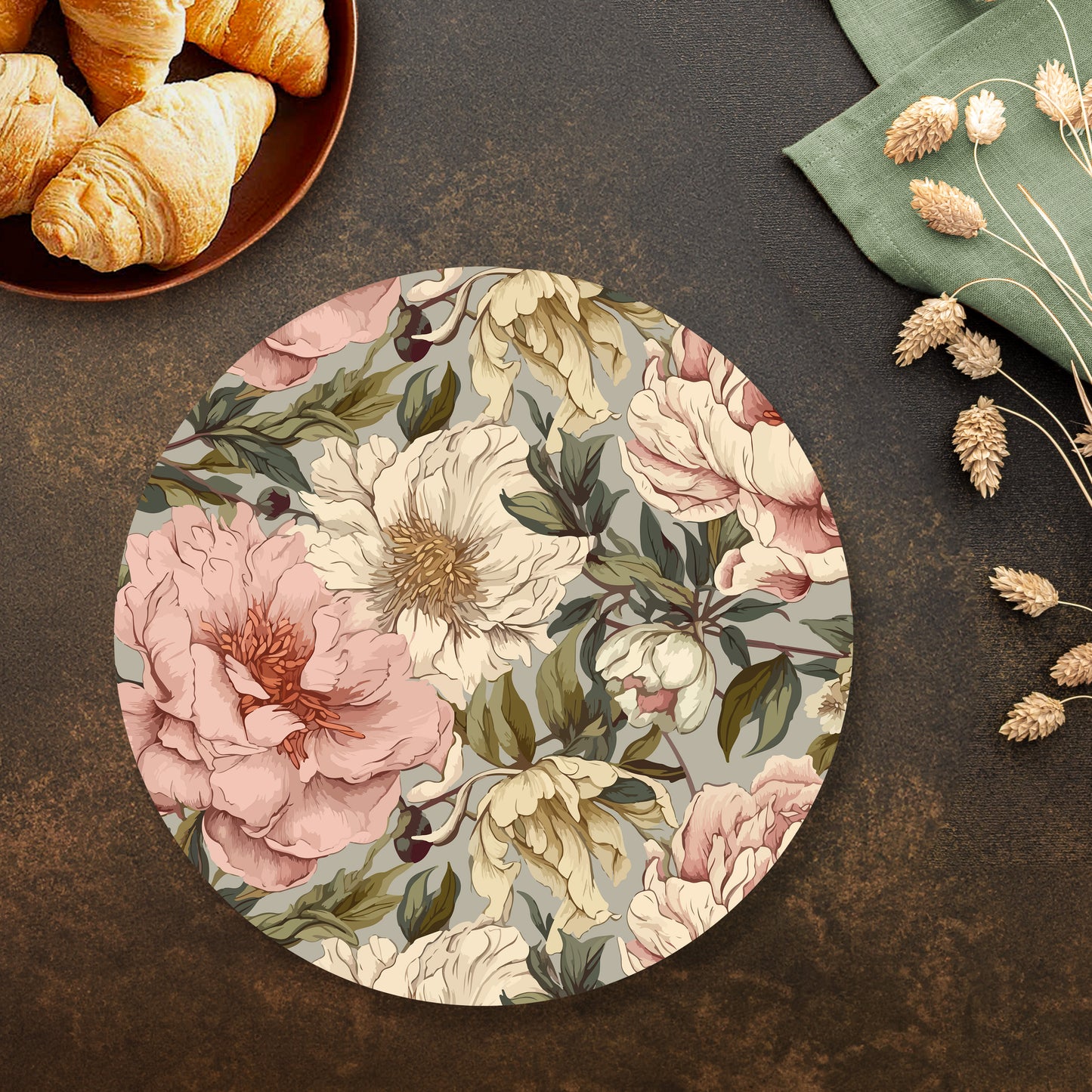 Peonies Elegance Tablemats | TM 107 (Set of 2)