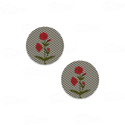 Rosette Noir Coasters | CT 1156