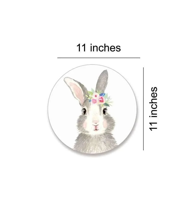 Cute animal Faces Wall Plate- Bunny | RWA 031