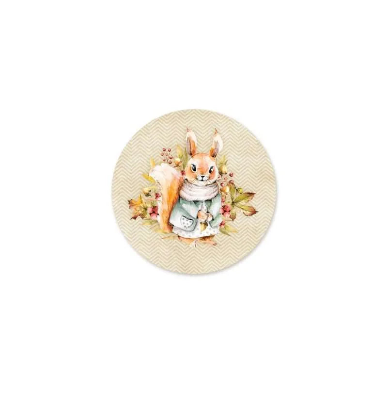 Lil squirrel In the Park Nursery wall plate | RWA 064