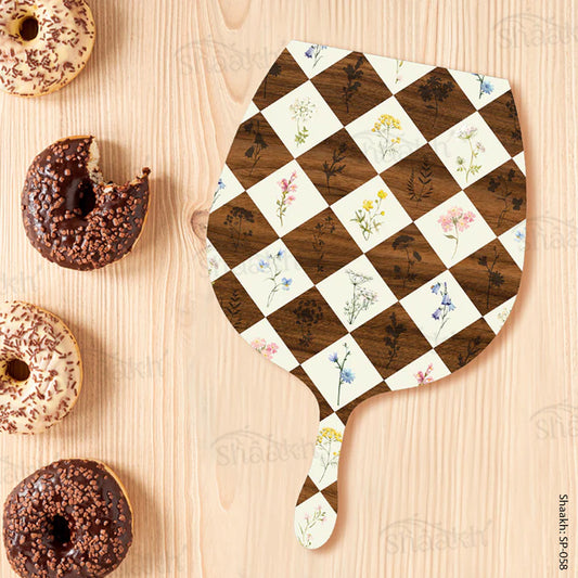 Botanical Checkered platter | SP-058