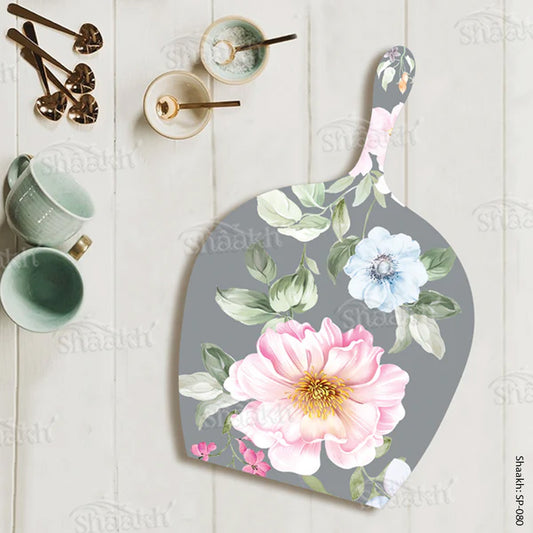Pink Roses on Grey Platter | SP-080