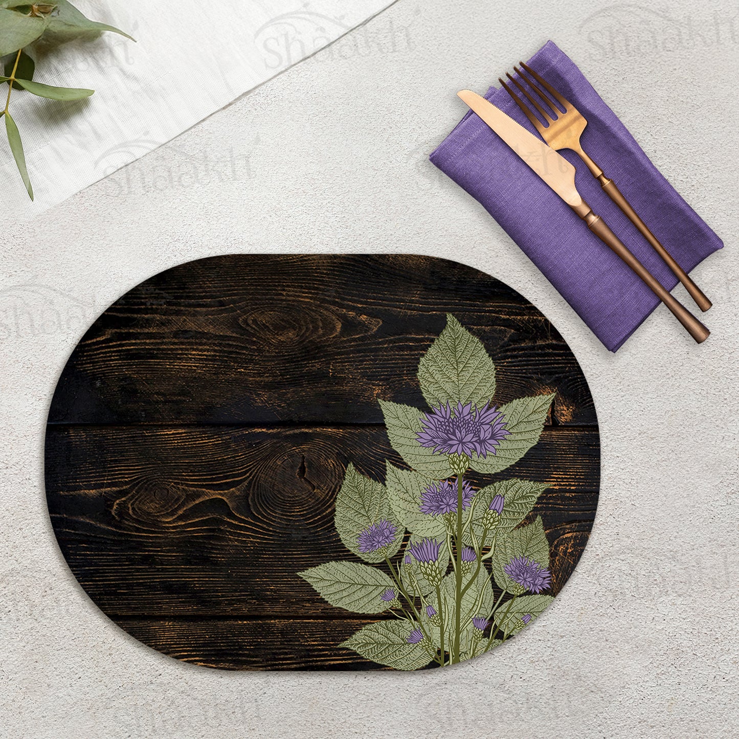 Violet Stem Tablemats | TM 118 (Set of 2)