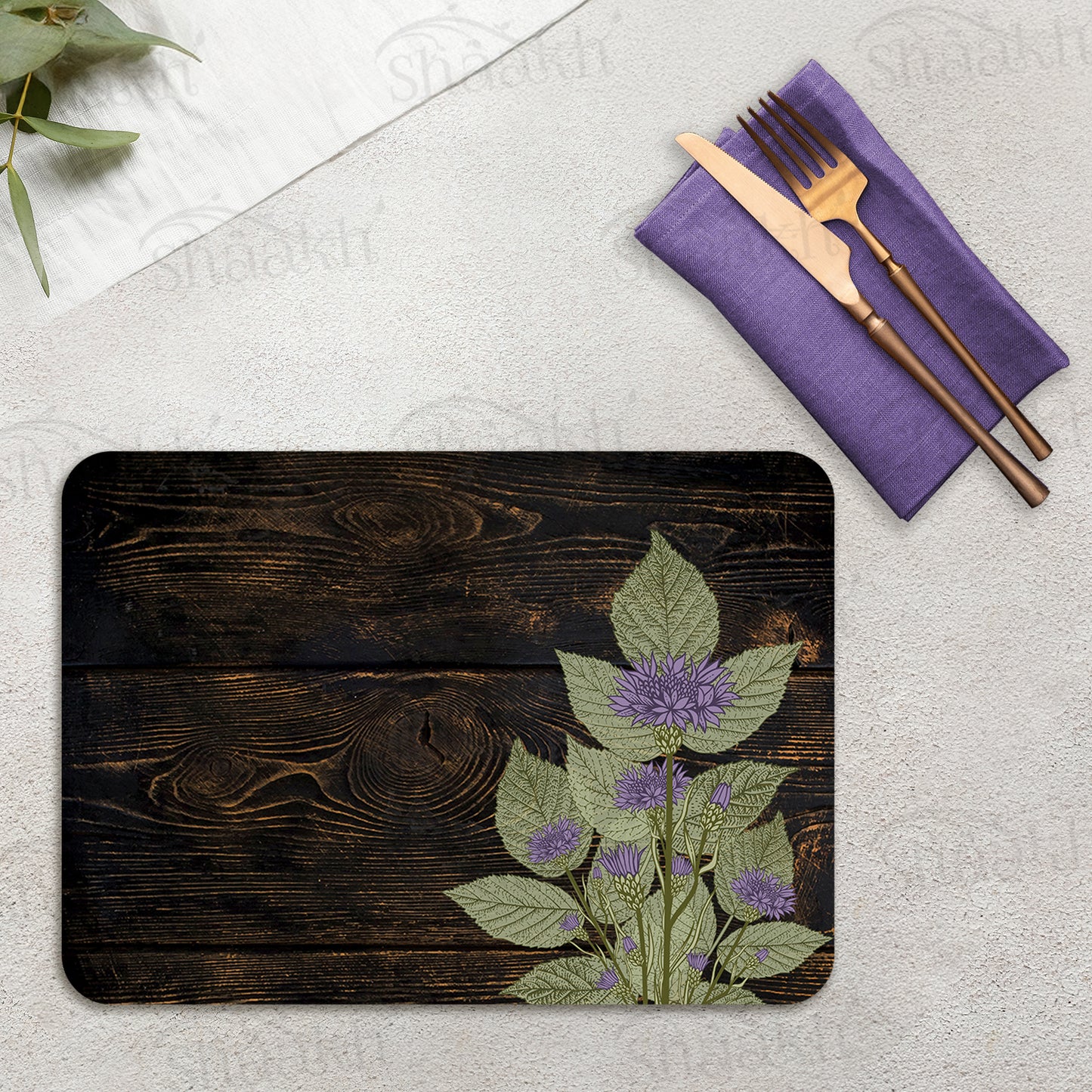 Violet Stem Tablemats | TM 118 (Set of 2)