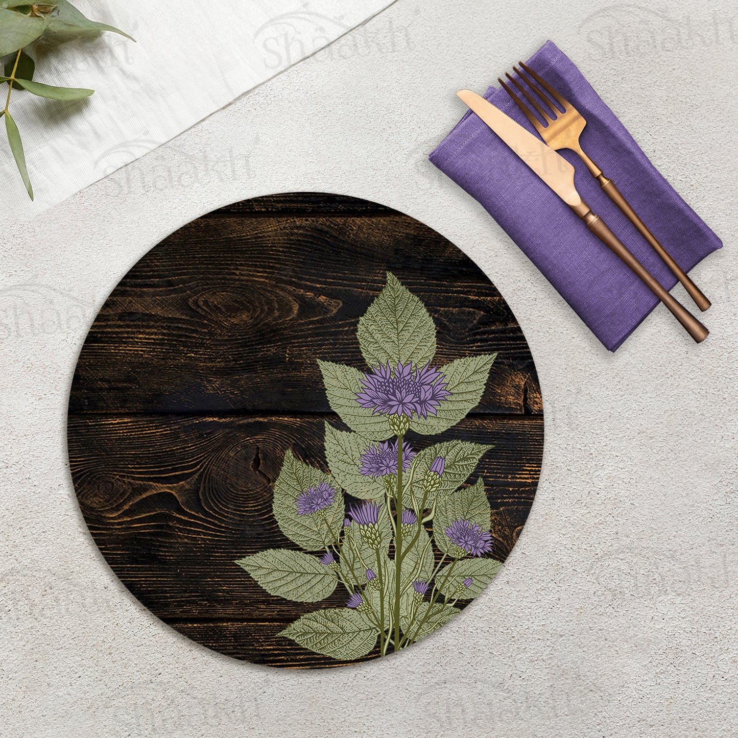 Violet Stem Tablemats | TM 118 (Set of 2)