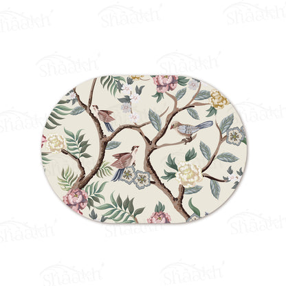 Oriental Birds & flowers Table Mat | TM 052 (set of 2)