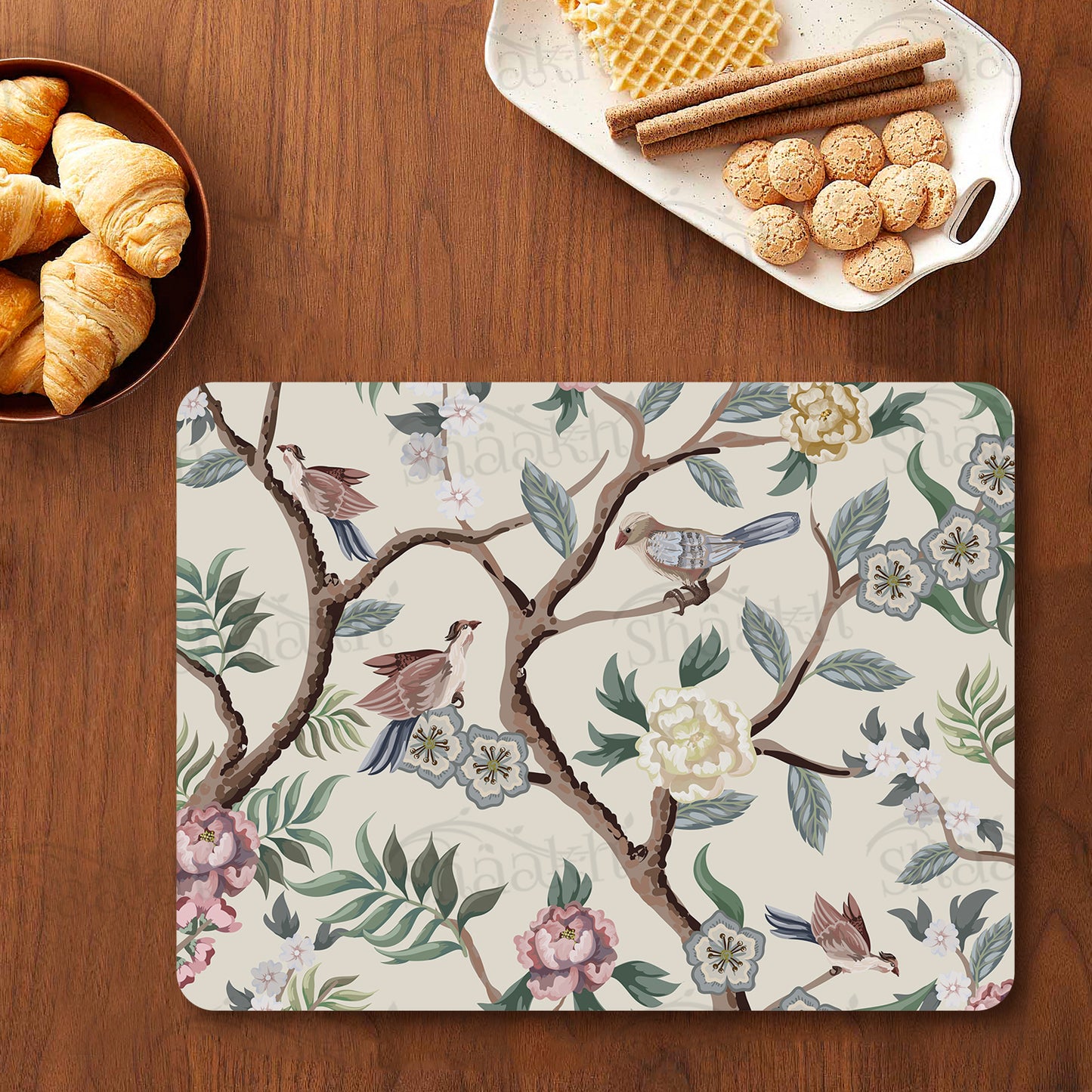 Oriental Birds & flowers Table Mat | Placemats TM 052 (set of 2)