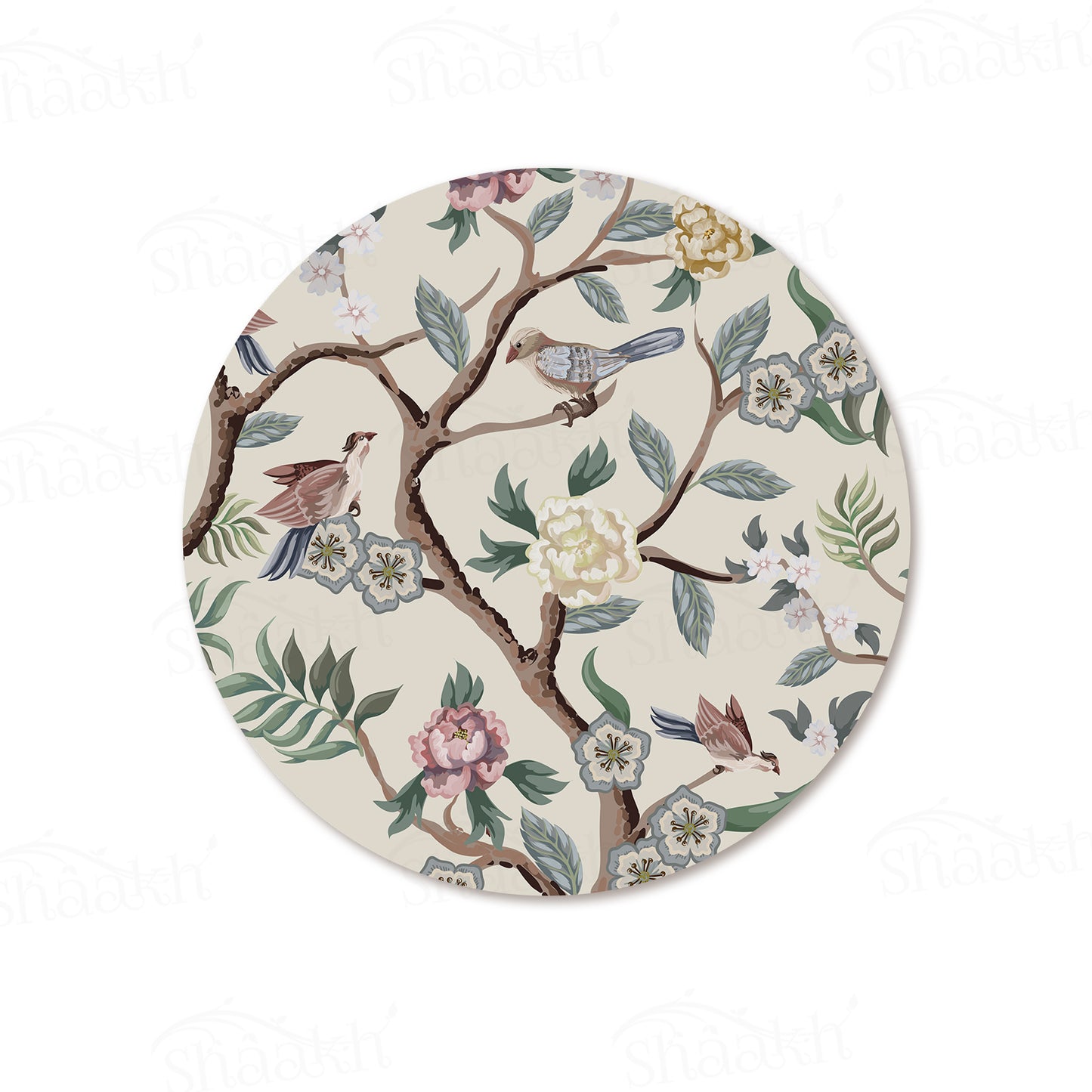 Oriental Birds & flowers Table Mat | Placemats TM 052 (set of 2)