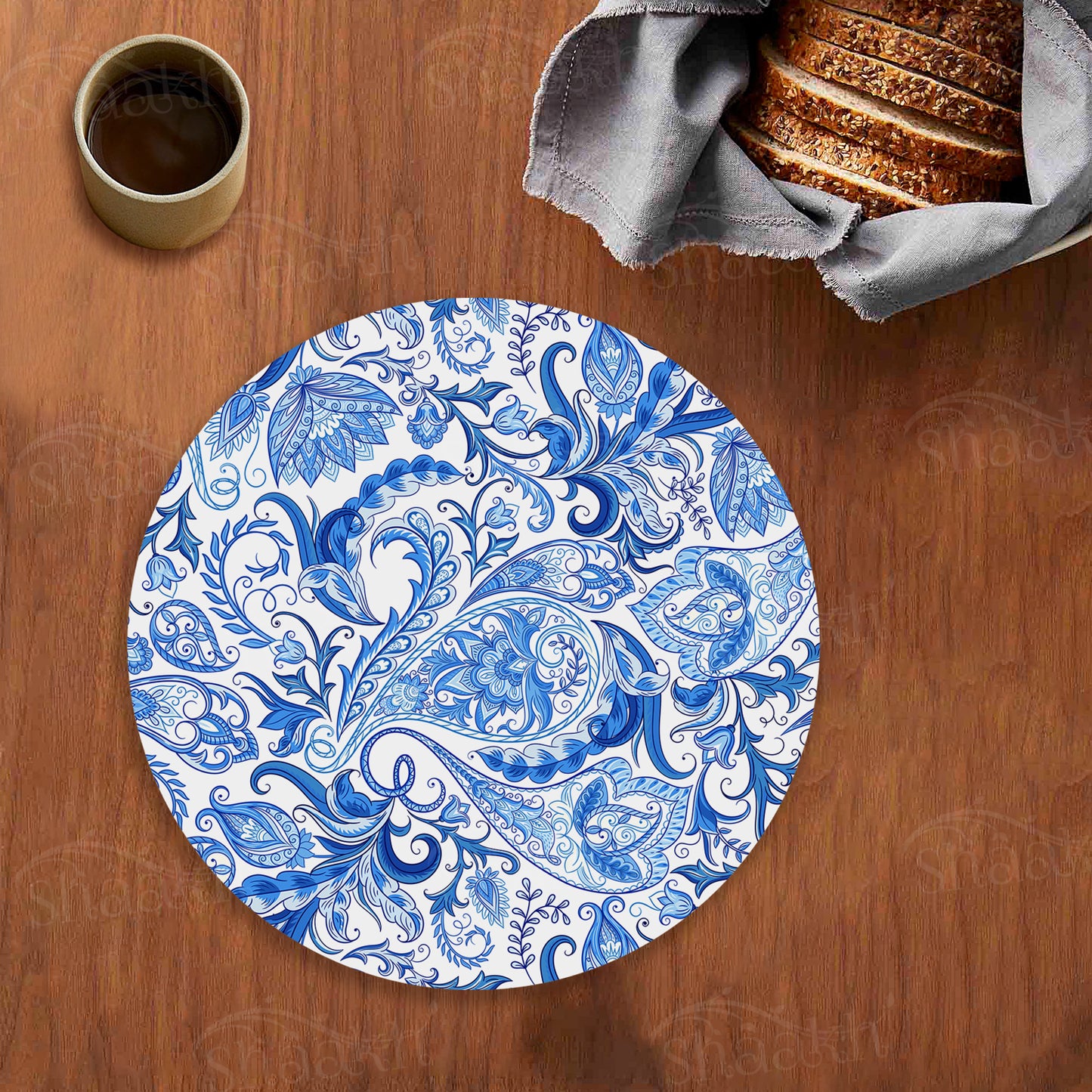Blue Paisley Tablemats | TM 064 (set of 2)