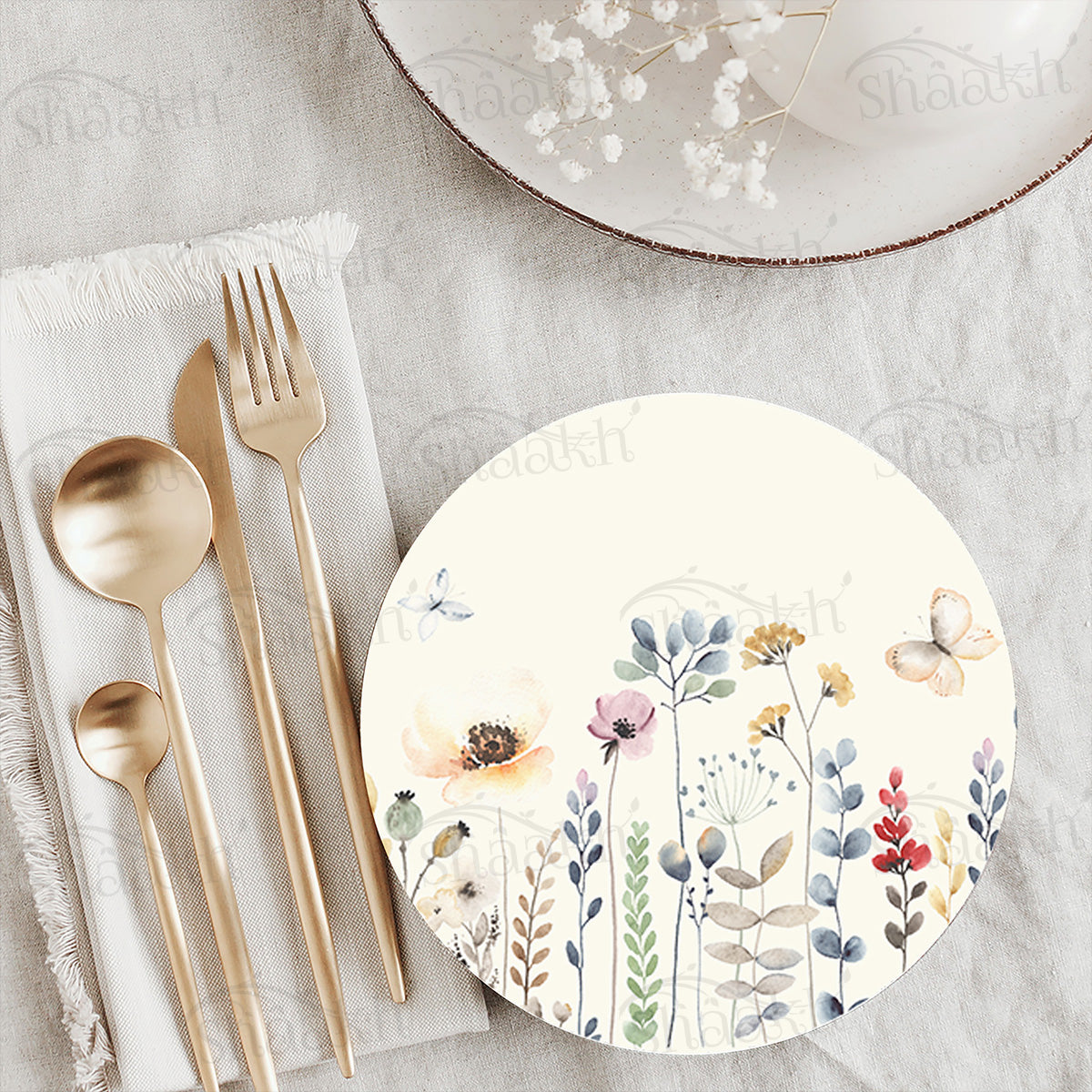 Trivet Set - Summer Hues - MDF Trivets for Dining Table - Set of 2 | Shaakh