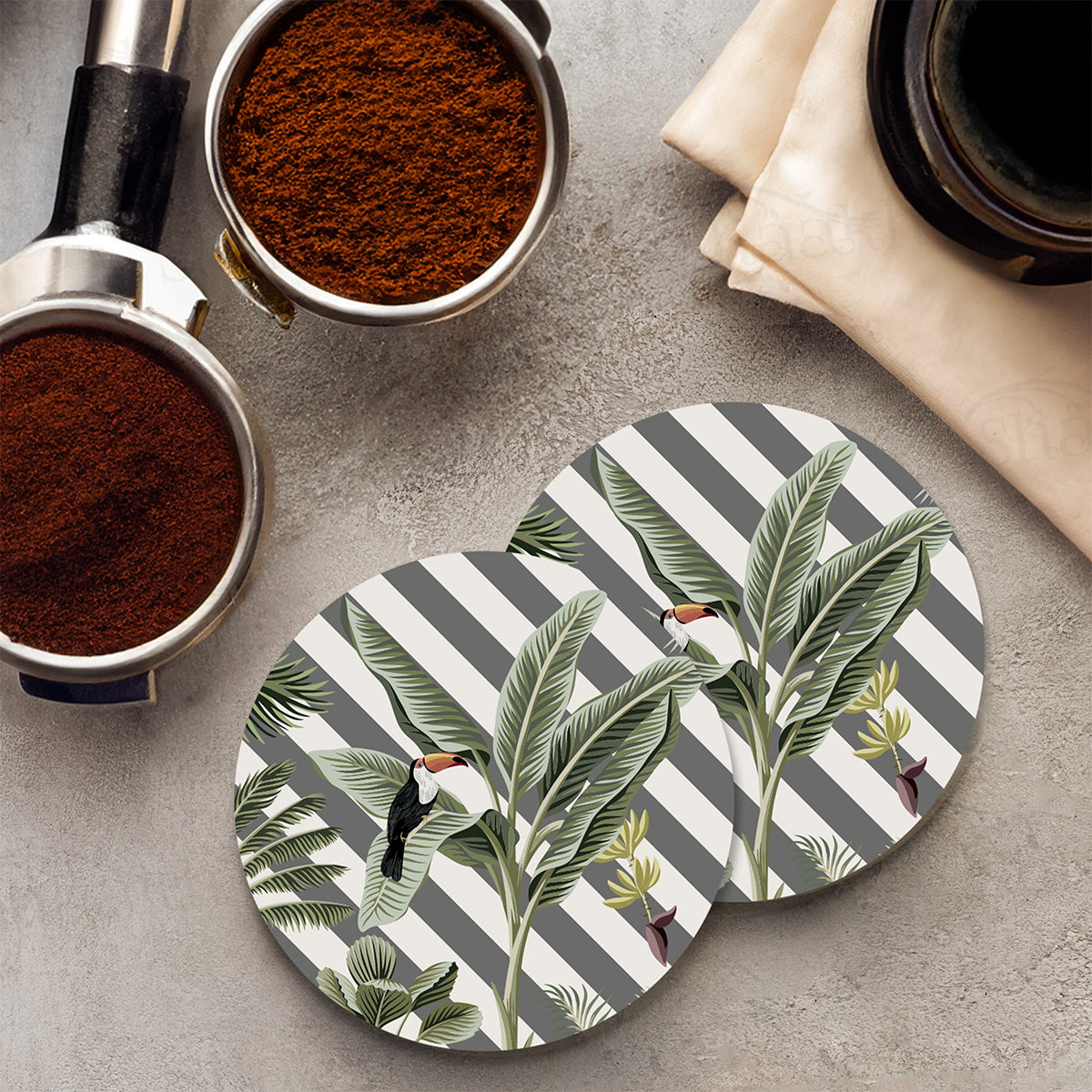 Evergreen Tropical Coasters | CT 1140