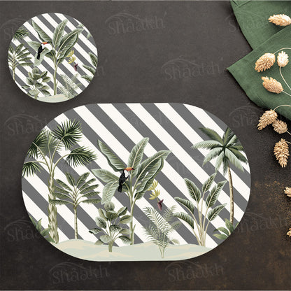 Tropical Coordinated Set | TWC 101 (8 Mats, 4 Trivets)