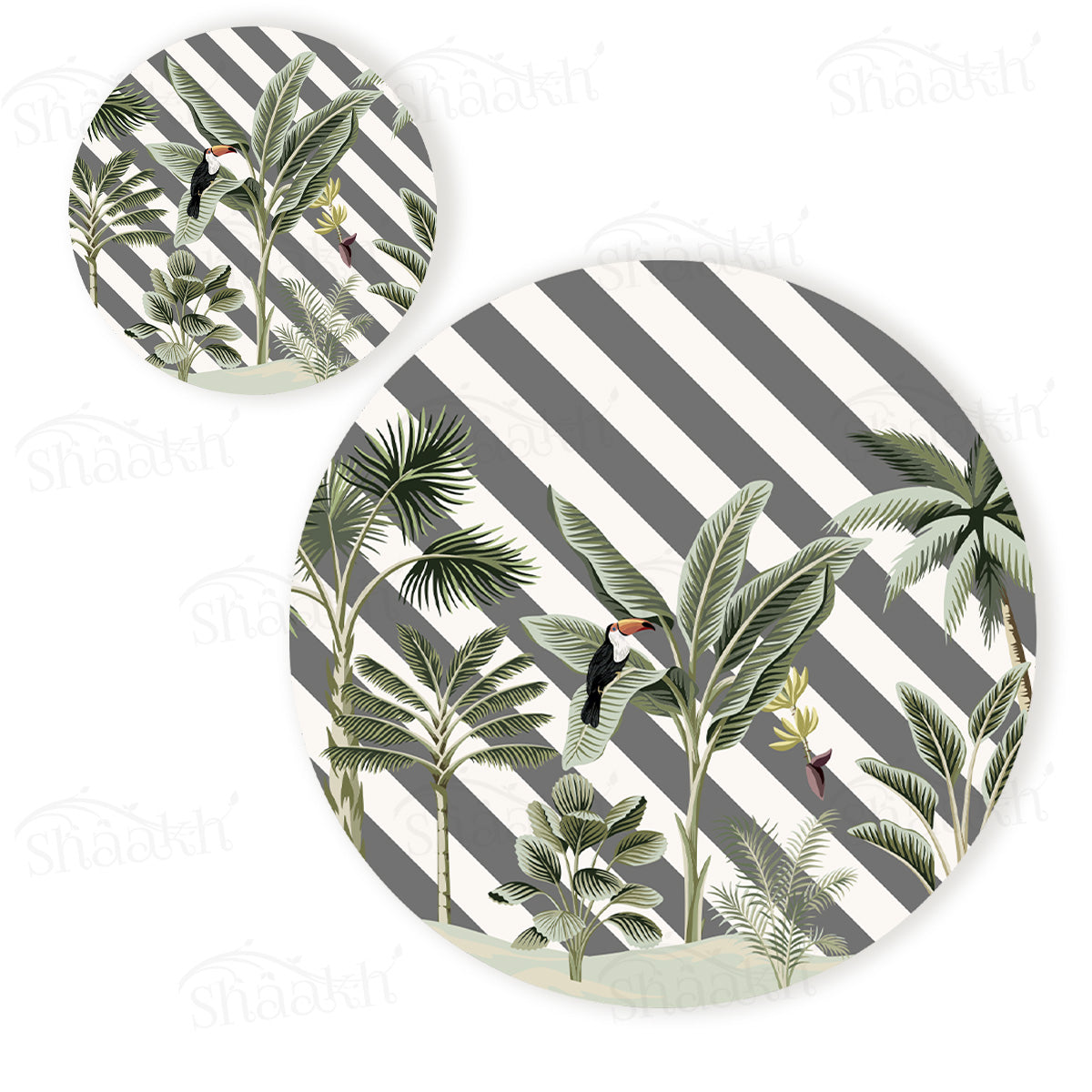 Tropical Coordinated Set | TWC 101 (8 Mats, 4 Trivets)