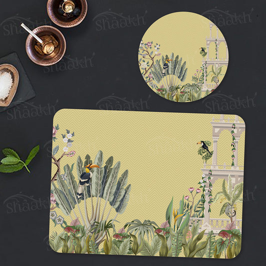 Tropical Paradise Coordinated Set | TWC 090 (8 Mats, 4 Trivets)