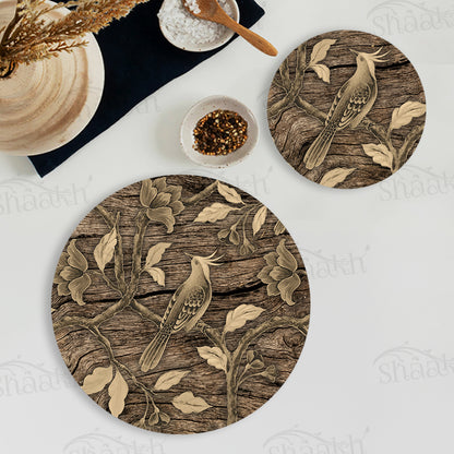 Golden Chinoiserie Coordinated Set — coordinated dining set by Shaakh, handcrafted in India