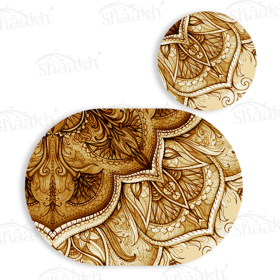 Ethnic Mandala Coordinated Set — coordinated dining set by Shaakh, handcrafted in India