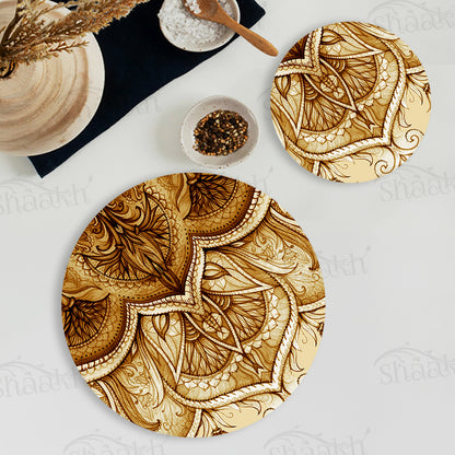 Ethnic Mandala Coordinated Set — coordinated dining set by Shaakh, handcrafted in India