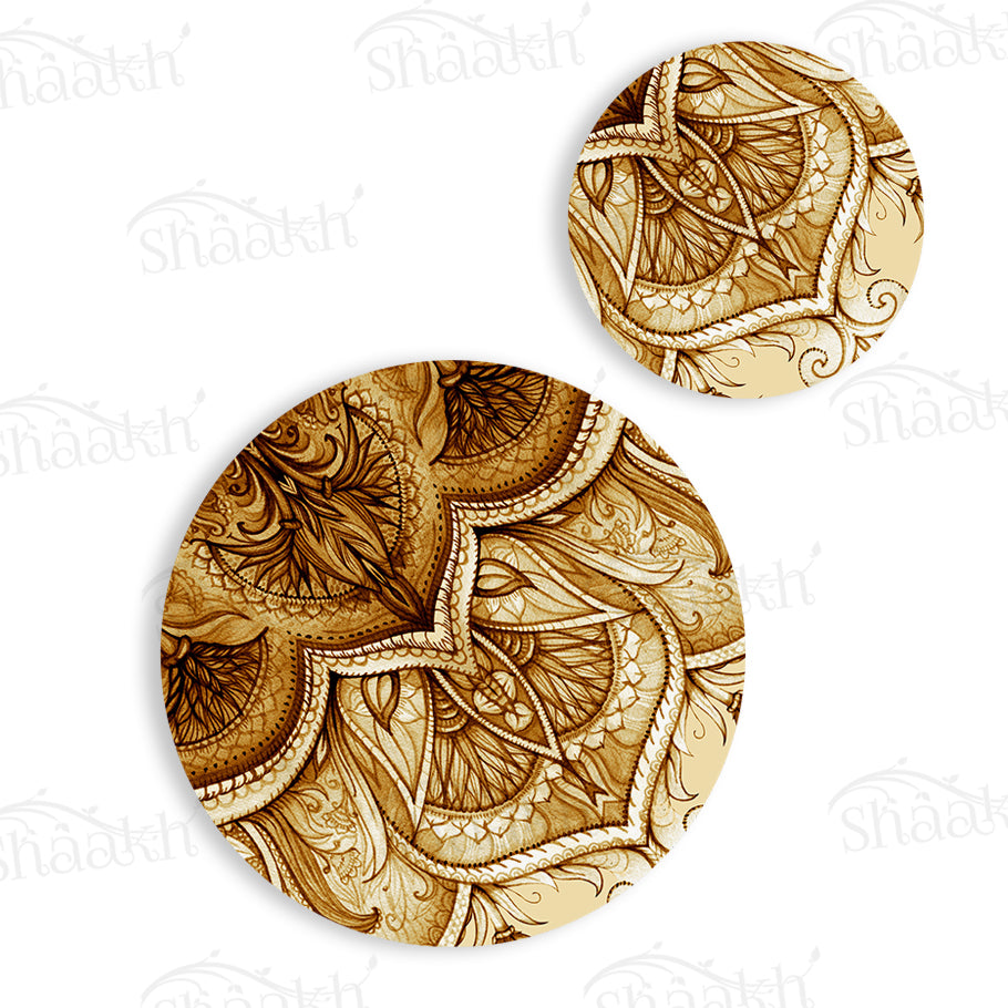 Ethnic Mandala Coordinated Set — coordinated dining set by Shaakh, handcrafted in India