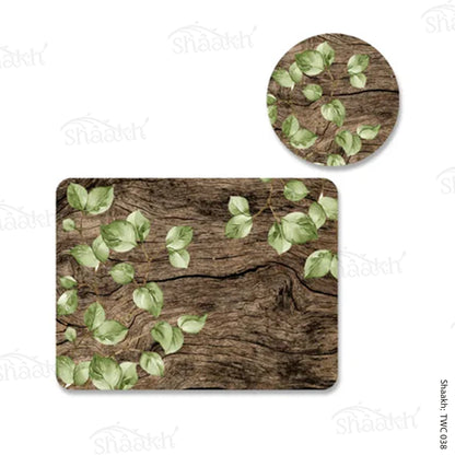 Nature Inspired Coordinated Mats & Trivets Set | TWC 038 ( 8 Mats, 4 Trivets )