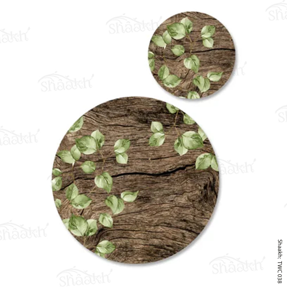 Nature Inspired Coordinated Mats & Trivets Set | TWC 038 ( 8 Mats, 4 Trivets )