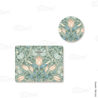 Tulip Mania Coordinated Mats & Trivets Set | TWC 053 ( 8 Mats, 4 Trivets )