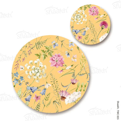 “Springtime” Coordinated Set | TWC 055 ( 8 Mats, 4 Trivets )