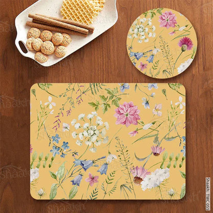 “Springtime” Coordinated Set | TWC 055 ( 8 Mats, 4 Trivets )