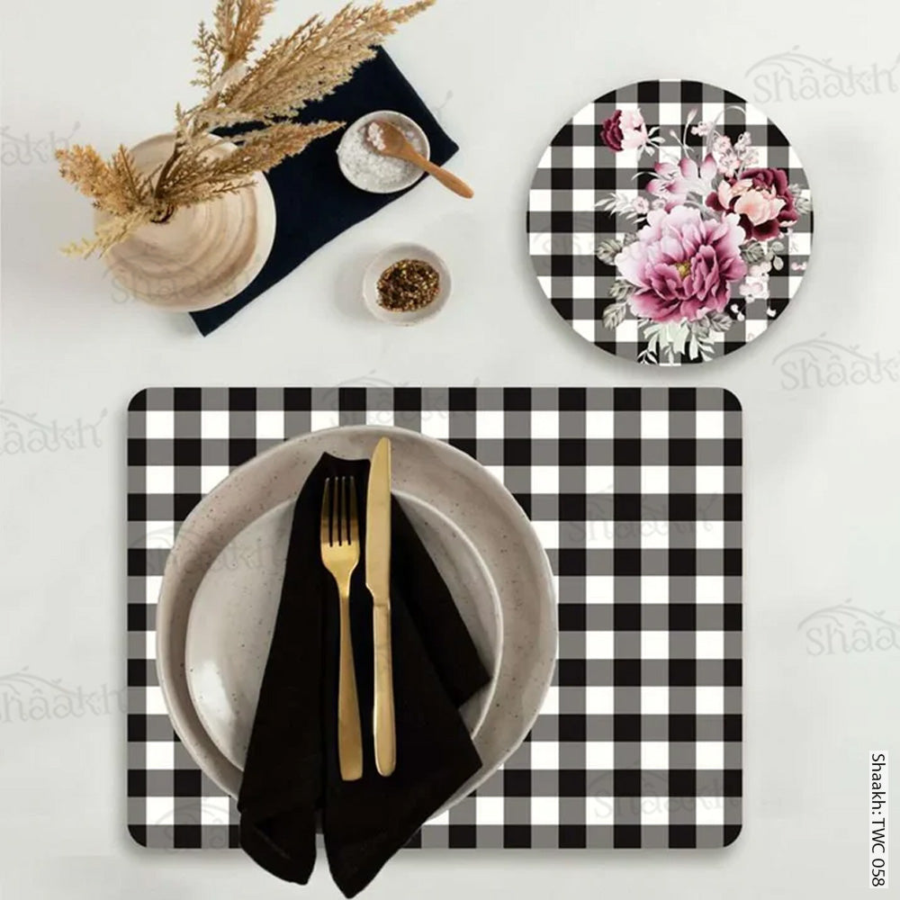 Coordinated Mats & Trivets Set | TWC 058 (8 Mats, 4 Trivets)