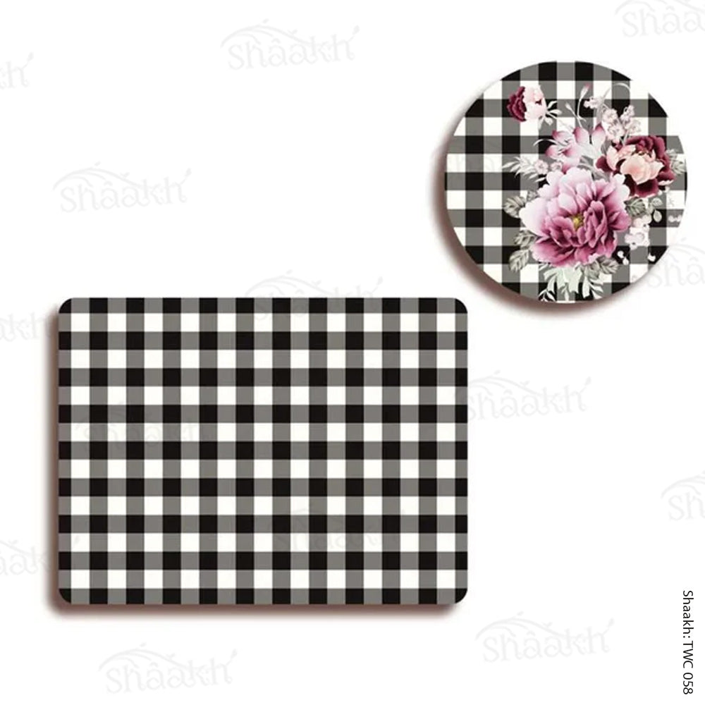 Coordinated Mats & Trivets Set | TWC 058 (8 Mats, 4 Trivets)