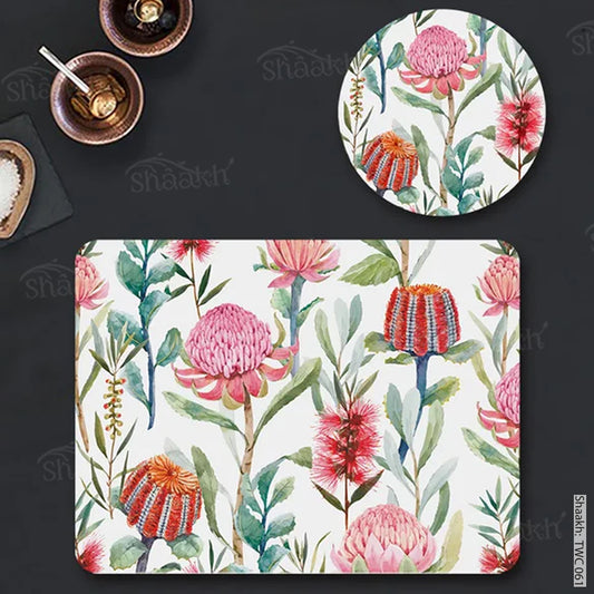 “Melange” Coordinated Mats & Trivets Set | TWC 061 (8 Mats, 4 Trivets)