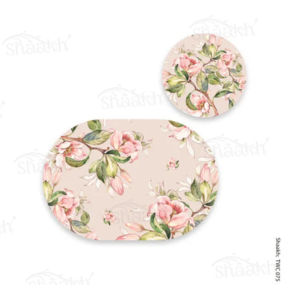 Branches laden with Spring Flowers Coordinated Mats & Trivets Set | TWC 075 ( 8 Mats, 4 Trivets )