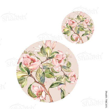 Branches laden with Spring Flowers Coordinated Mats & Trivets Set | TWC 075 ( 8 Mats, 4 Trivets )