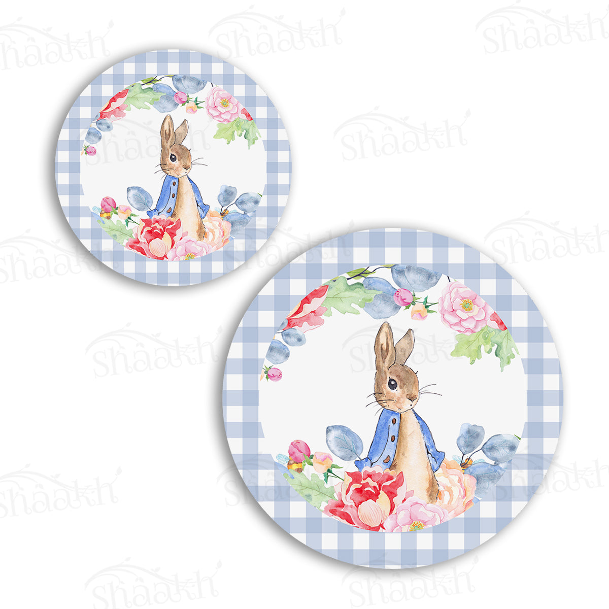 Bunny in Wonderland Coordinated Set | TWC 081 (8 Mats, 4 Trivets)