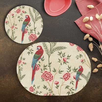 Exotic Chinoiserie Coordinated Set — coordinated dining set by Shaakh, handcrafted in India