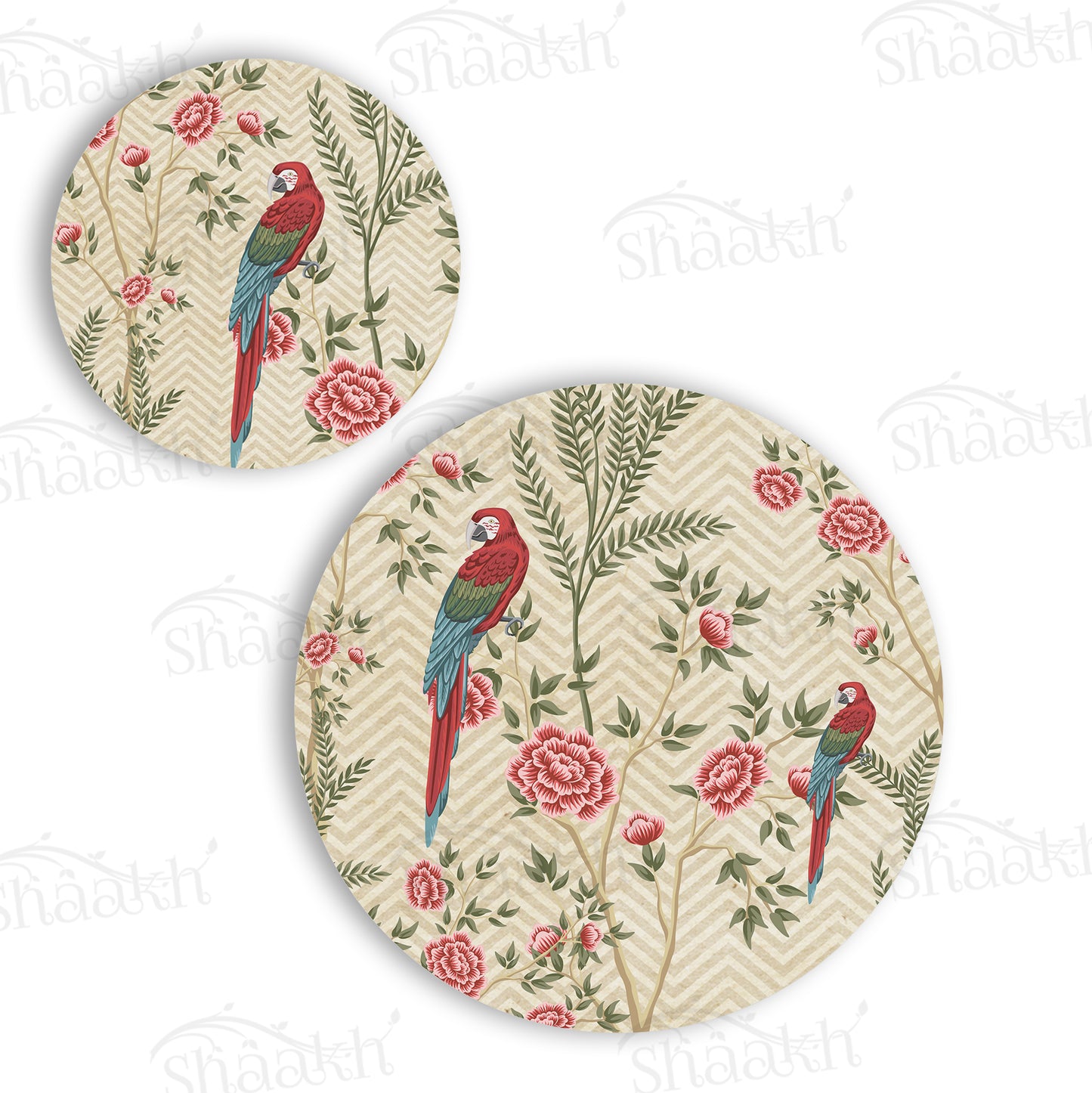 Exotic Chinoiserie Coordinated Set — coordinated dining set by Shaakh, handcrafted in India