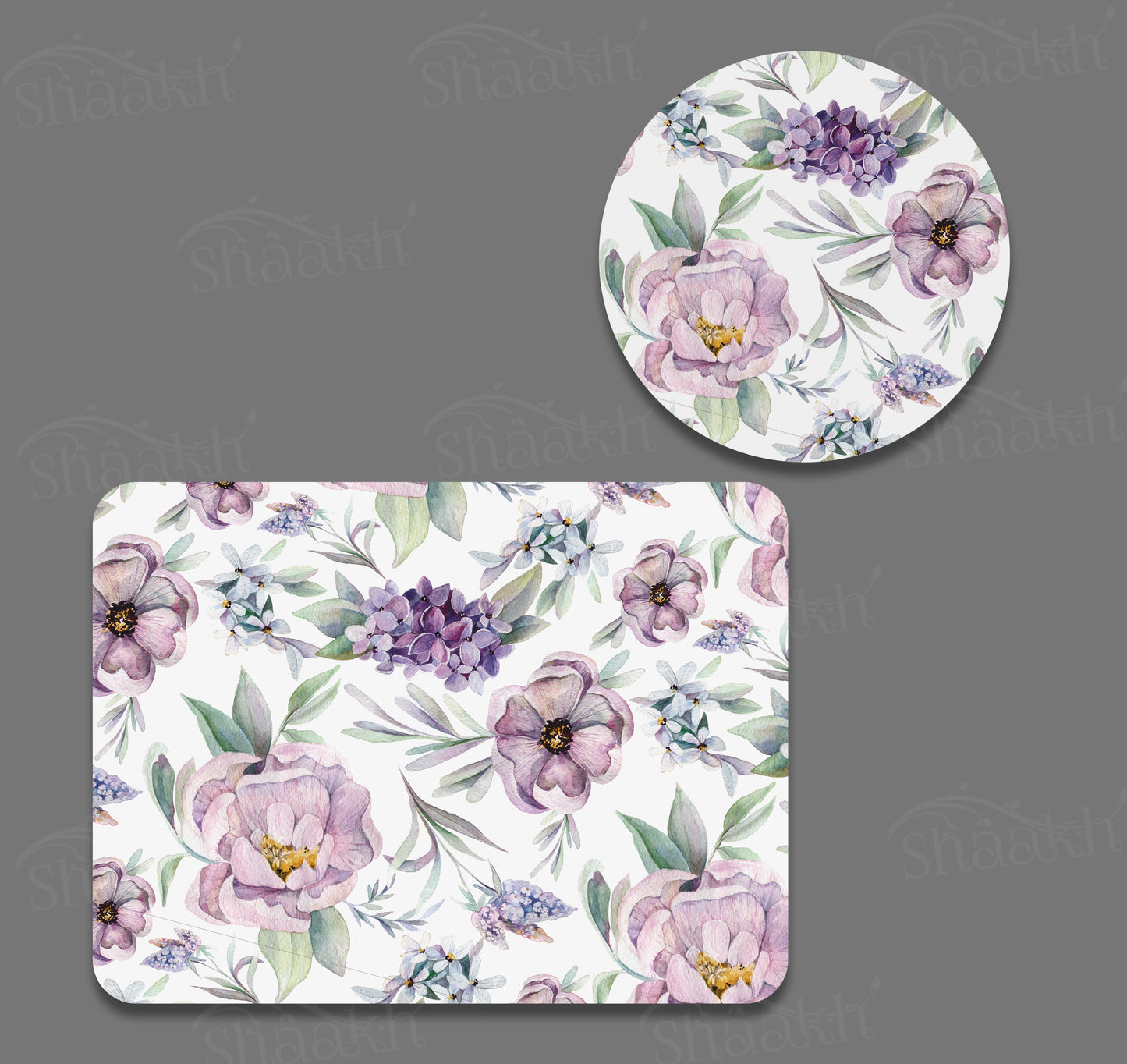 Lavender Meadow Coordinated Set | TWC 088 (8 Mats, 4 Trivets)