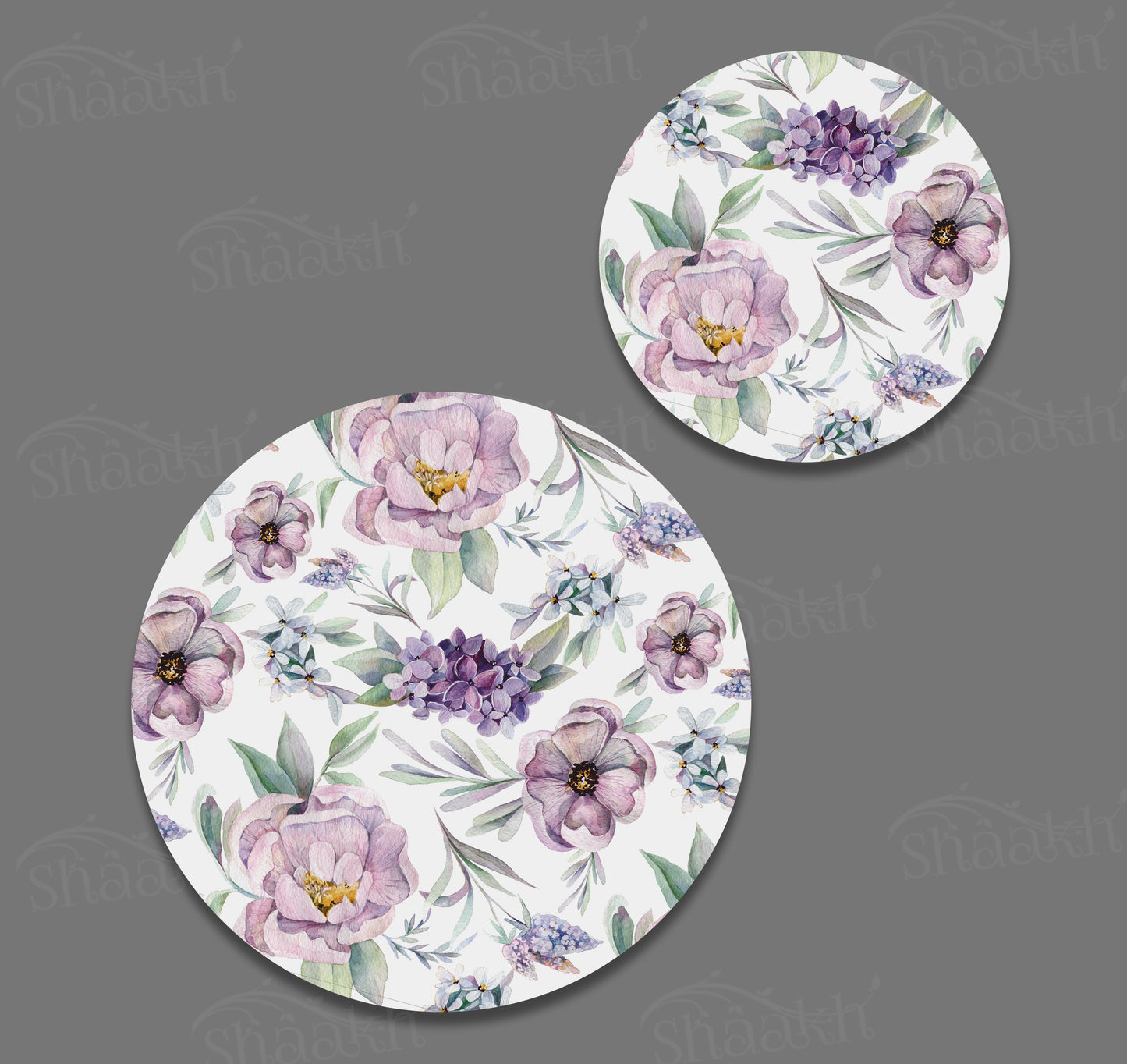 Lavender Meadow Coordinated Set | TWC 088 (8 Mats, 4 Trivets)