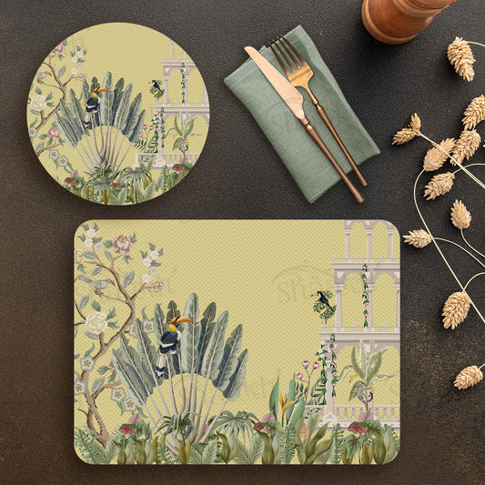 Tropical Paradise Coordinated Set | TWC 090 ( 8 Mats, 4 Trivets )