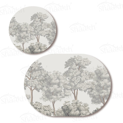 Winter Hues Coordinated Set | TWC 093 ( 8 Mats, 4 Trivets )