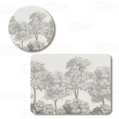 Winter Hues Coordinated Set | TWC 093 ( 8 Mats, 4 Trivets )